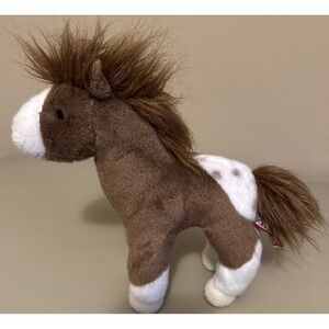 Douglas Cuddle Toys Appaloosa Horse #4048 Stuffed Animal Toy 9" brown